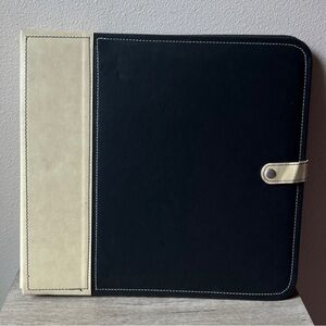 New Old Stock 12 x 12 Faux Leather Scrapbook Album 20 Top Loading Pages *Flaws